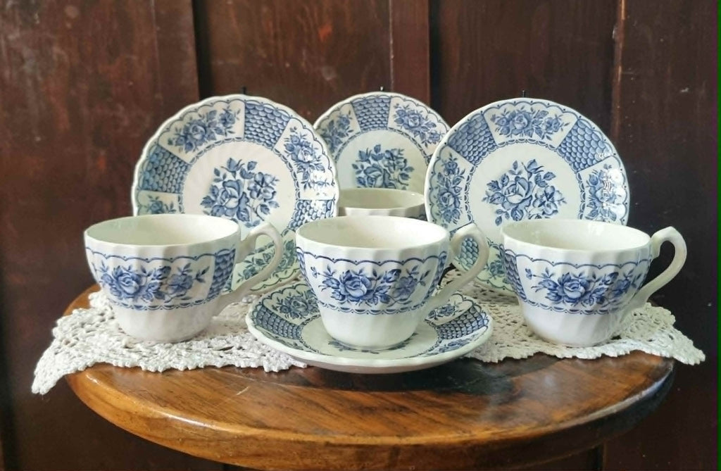 Vintage Myott Melody Fine Ironstone Tea Cup and Saucer Set