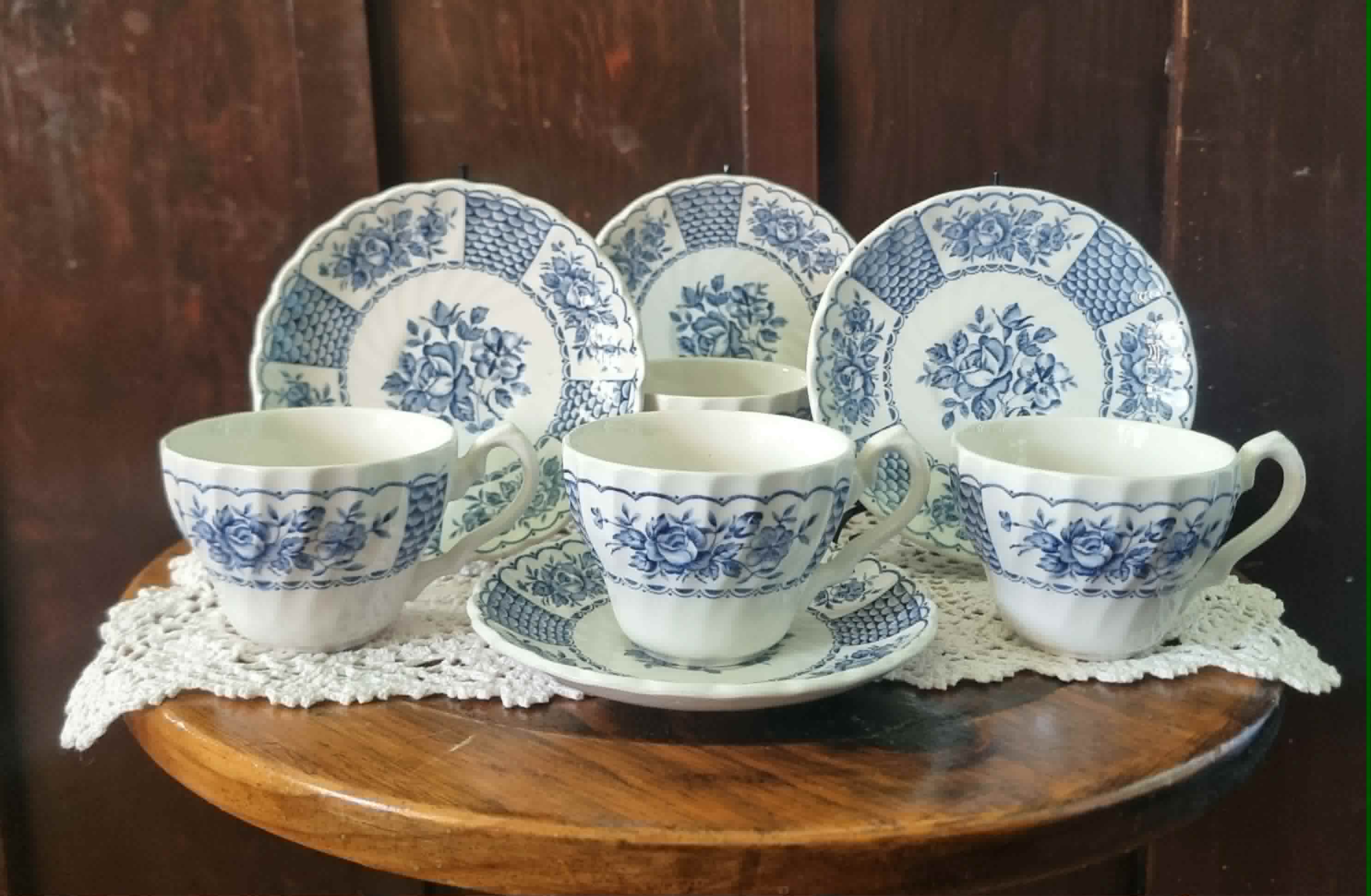 Vintage Myott Melody Fine Ironstone Tea Cup and Saucer Set