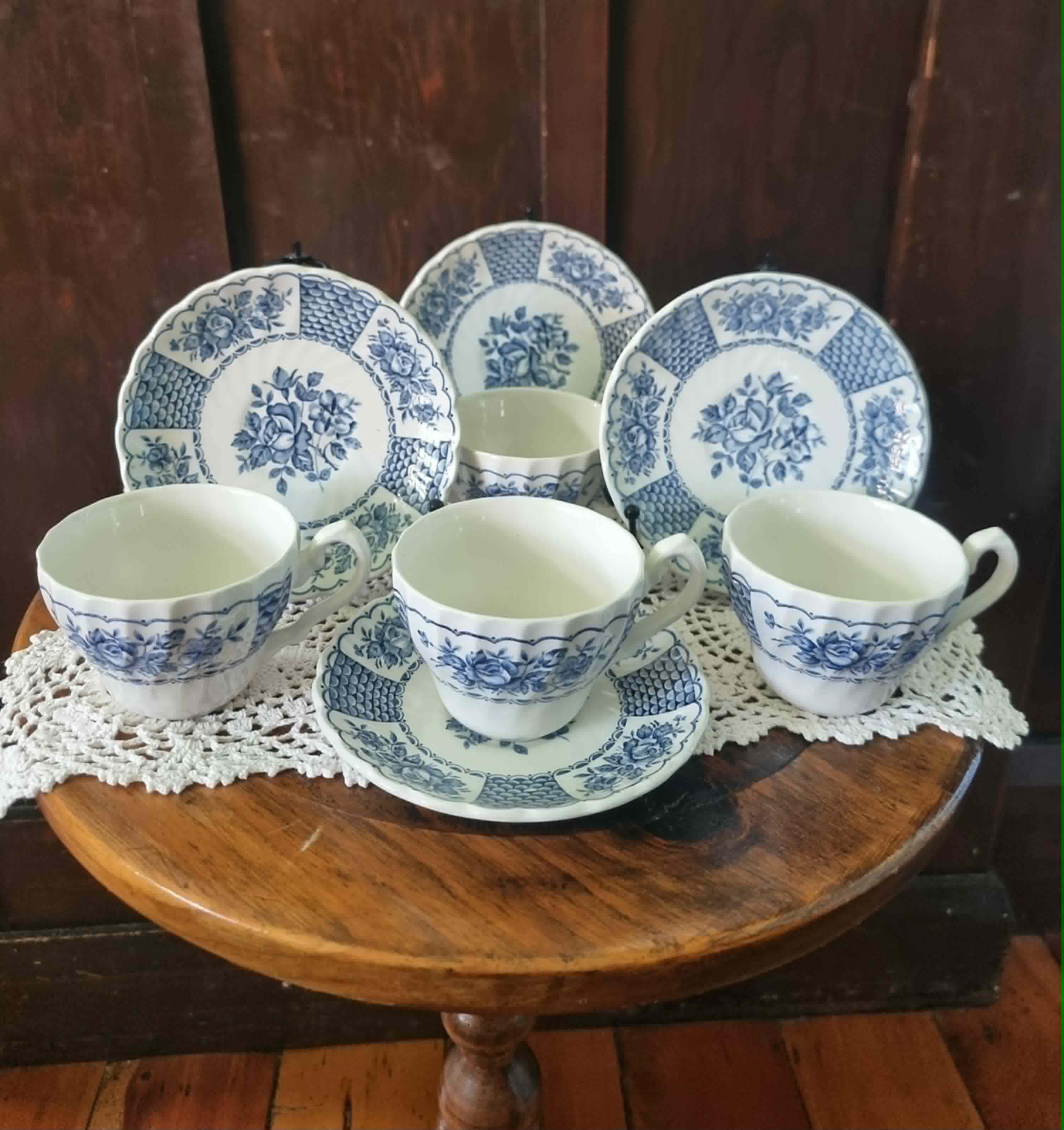 Vintage Myott Melody Fine Ironstone Tea Cup and Saucer Set