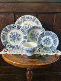 20 Piece Myott Melody Blue Fine Ironstone Dinner Set